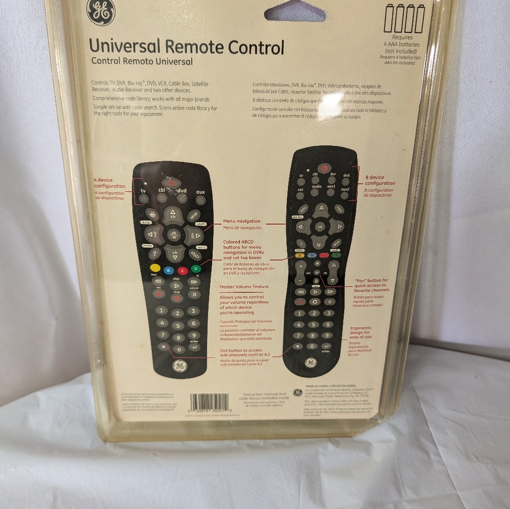 GE Universal Remote Control Set - Picture 4 of 7